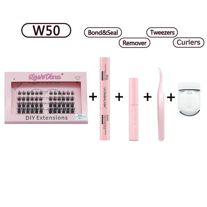 👁️✨ Set of Thick Curly False Eyelashes – Complete Lash Makeup Kit