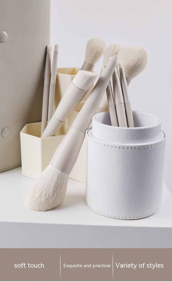 ✨ Portable Matte Gray Professional Makeup Brush Set — 10-Piece Artist Kit 💄