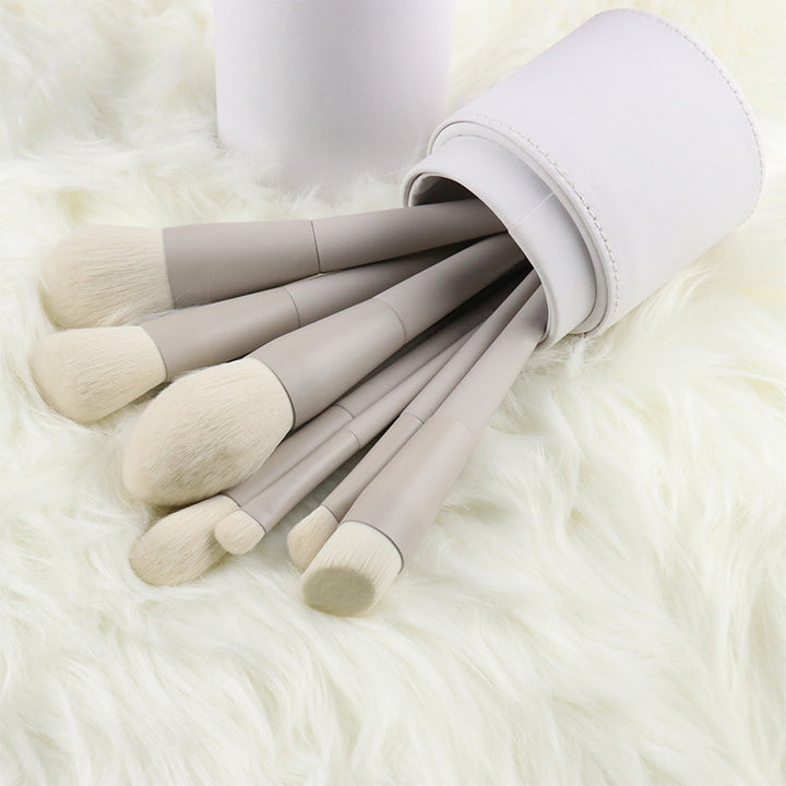 ✨ Portable Matte Gray Professional Makeup Brush Set — 10-Piece Artist Kit 💄