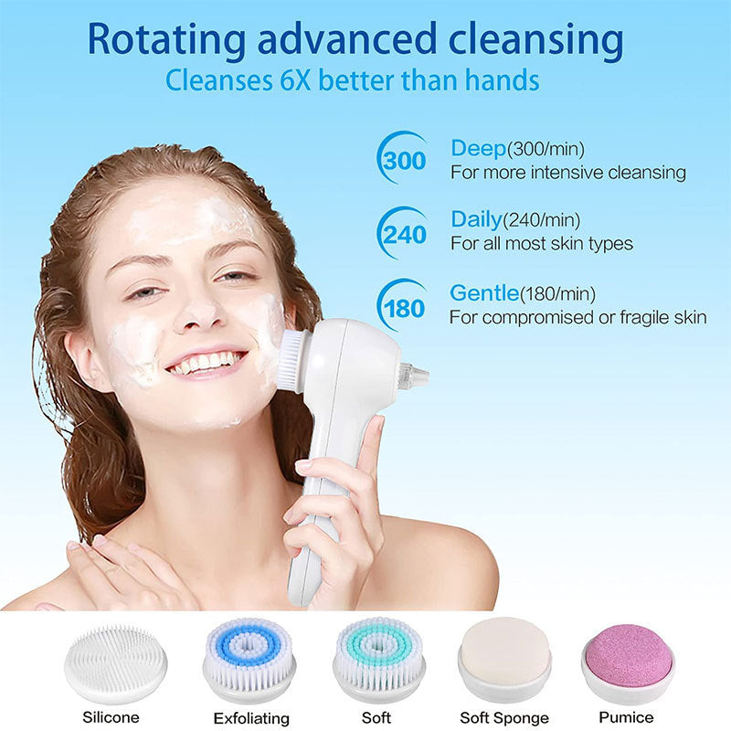🧼🖤 Multifunctional Face Cleaning Brush | Electric Blackhead Remover & Pore Cleansing Machine