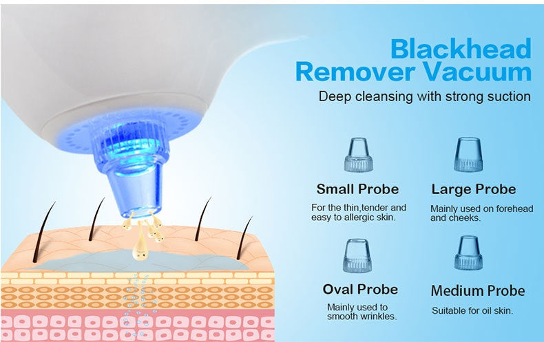 🧼🖤 Multifunctional Face Cleaning Brush | Electric Blackhead Remover & Pore Cleansing Machine