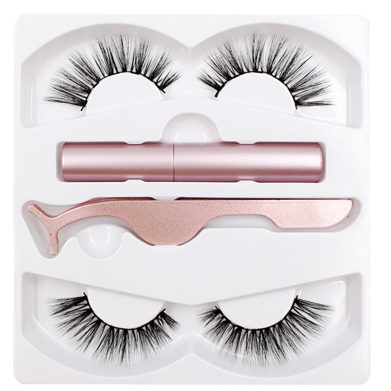 🧲👁️ Magnetic Liquid Eyeliner & Magnetic False Eyelashes Set – Waterproof Reusable Lash Kit with Tweezer