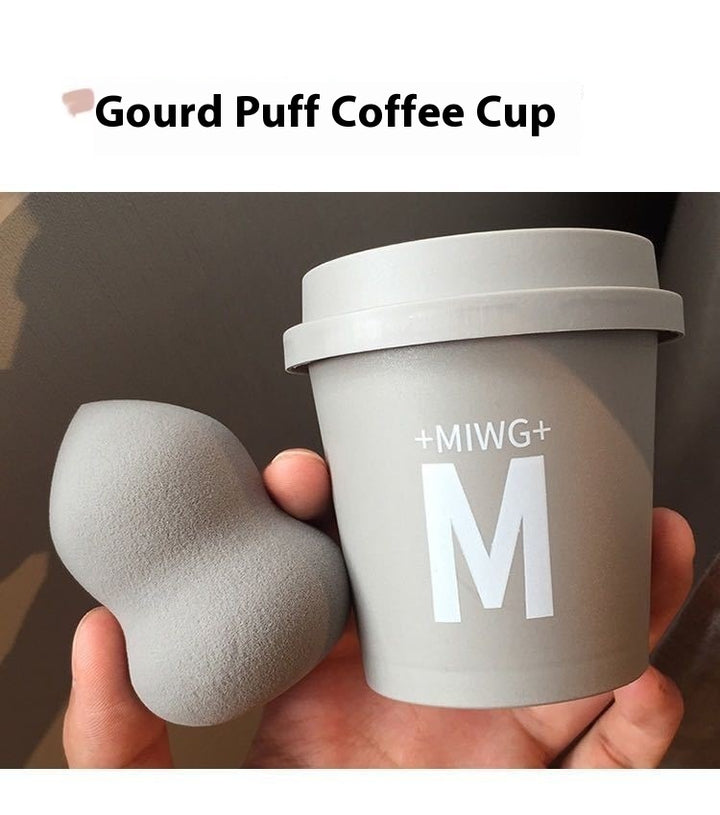 ☕💄 Coffee Canister Beauty Egg | Super Soft Wet & Dry Makeup Puff