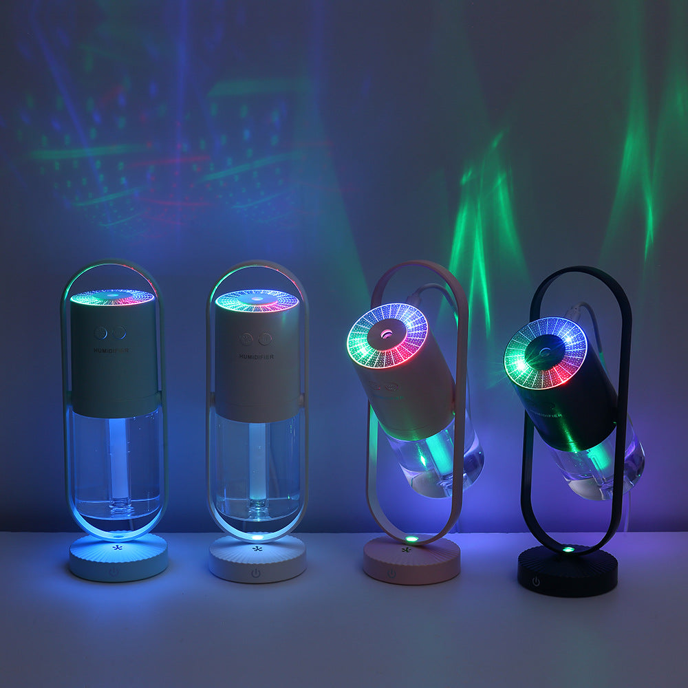 🌌💧 Mini USB Desktop Humidifier | Starry Projection Air Mist 🌿✨