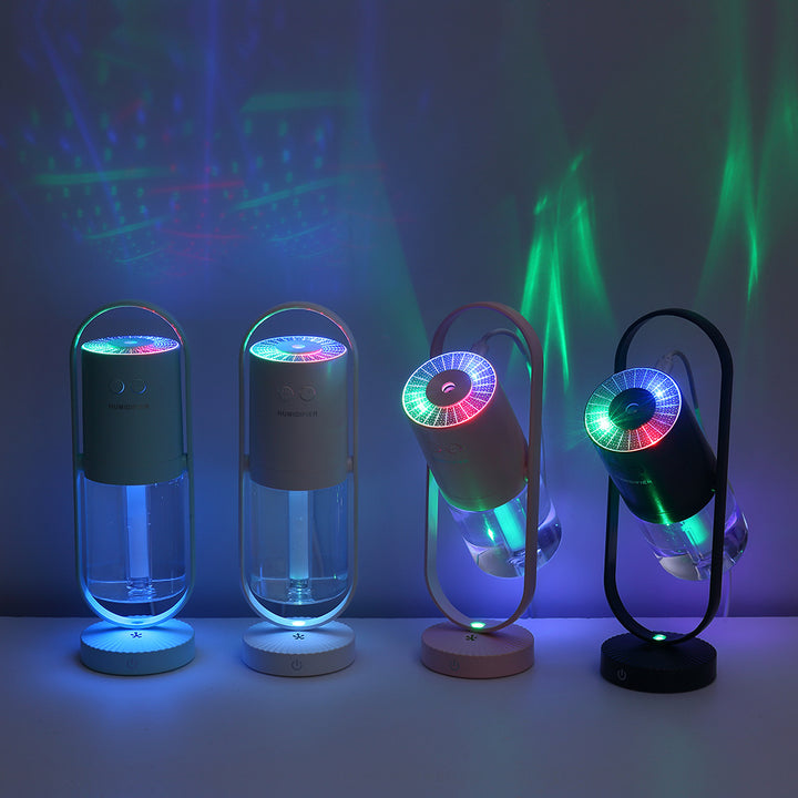 🌌💧 Mini USB Desktop Humidifier | Starry Projection Air Mist 🌿✨