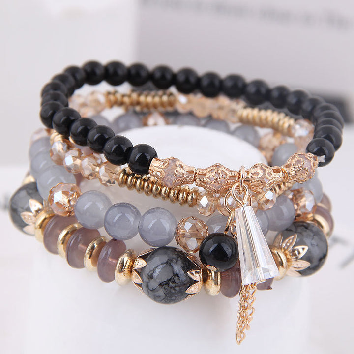 Bohemian Multilayer Multicolor Beaded Bracelet