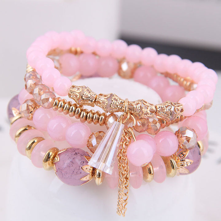 Bohemian Multilayer Multicolor Beaded Bracelet
