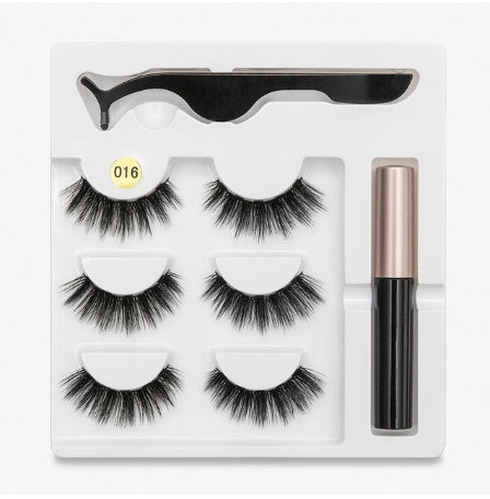 🧲👁️ Magnetic False Eyelashes – Fashion Cotton Stem 1 Pair Set