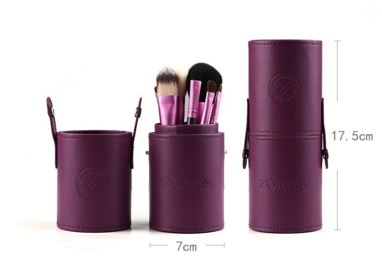 ✨ 7-Piece Makeup Brush Set — Wooden Handle Beauty Tools 💄🌿