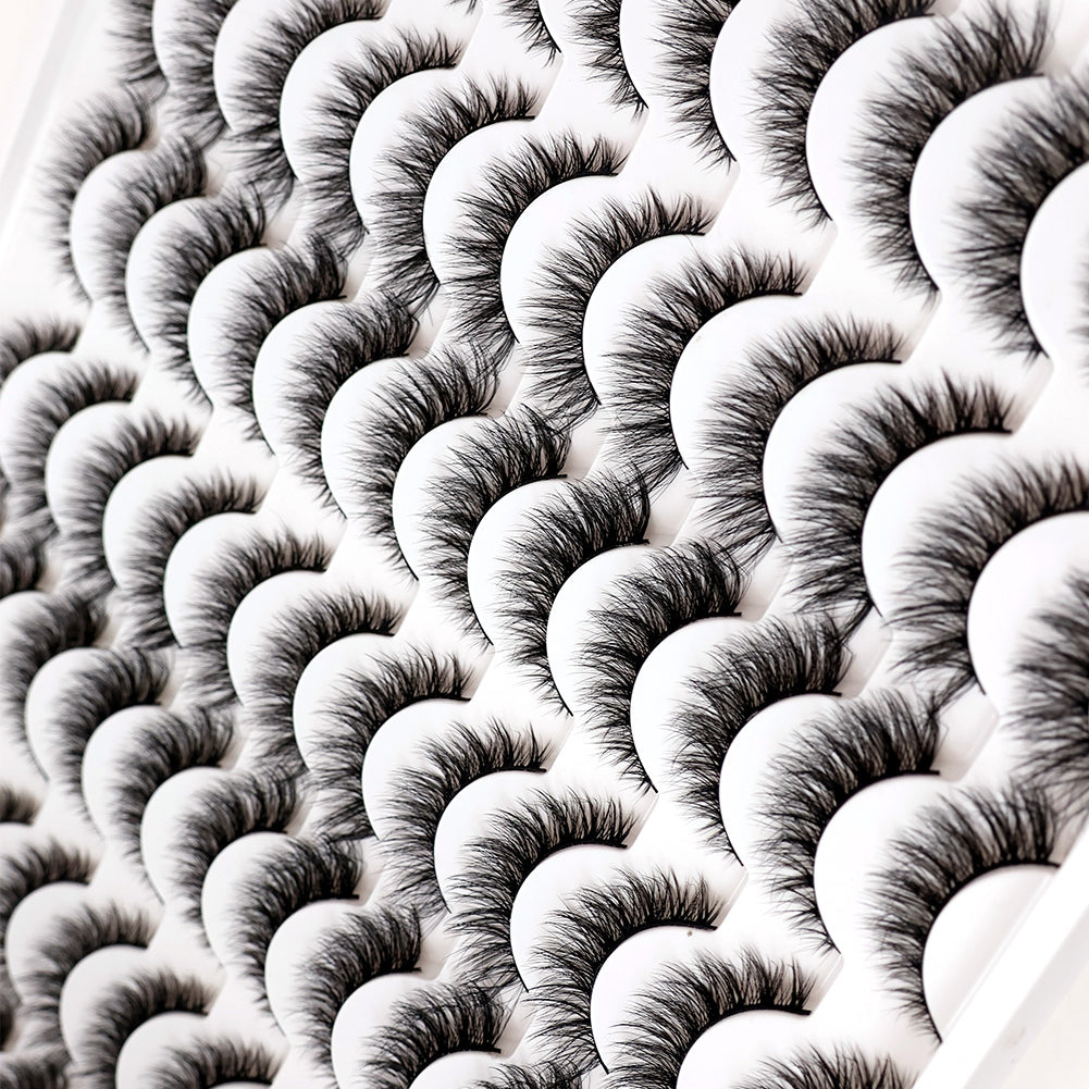 👁️✨ 3D False Eyelashes – Multi-Layered, Realistic, Soft & Comfortable Lashes