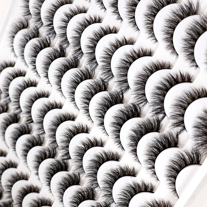 👁️✨ 3D False Eyelashes – Multi-Layered, Realistic, Soft & Comfortable Lashes