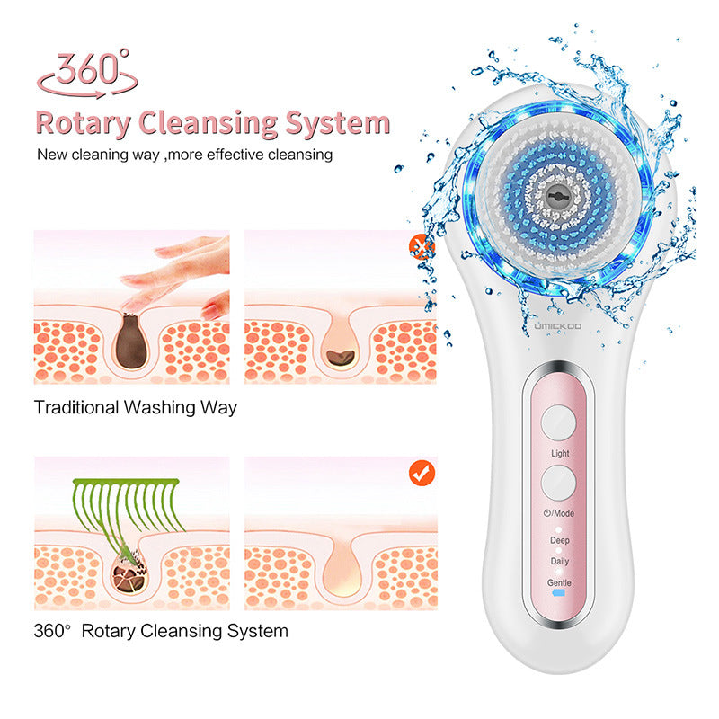 💖🧼 Rechargeable Rotary Multifunctional Cleansing Apparatus | 5-in-1 Facial Cleanser
