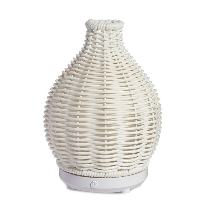 🌿💧 Rattan Domestic Aromatherapy Humidifier | Vase-Style Ultrasonic Desk Diffuser ✨