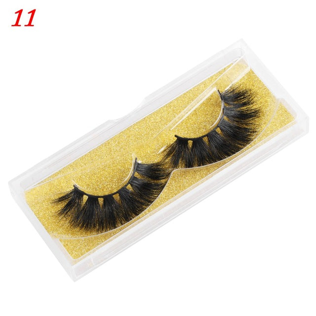 👁️✨ 25MM Mink Eyelashes – Wispy Fluffy Dramatic Fake Lashes