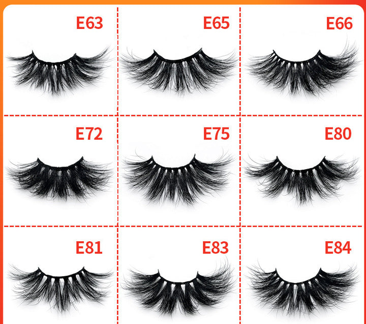 👁️✨ Handmade Eyelashes – 25MM Mink Hair False Lashes (15 Styles)