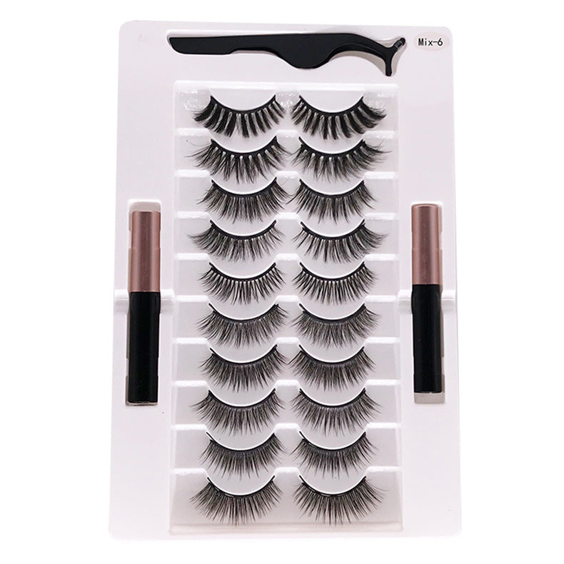 🧲👁️ Magnetic Liquid Eyeliner & Natural Eyelash Set – Reusable Magnetic Lash Kit