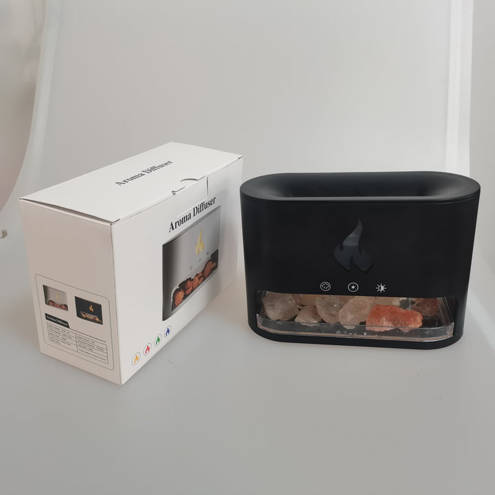 🧂💡 Crystal 2-in-1 Himalayan Salt Lamp & Ultrasonic Diffuser | Aromatherapy Humidifier ✨