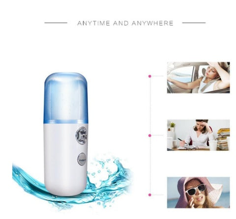 💧✨ Portable Nano Spray Humidifier | USB Rechargeable Skin Hydration Mist 🌿