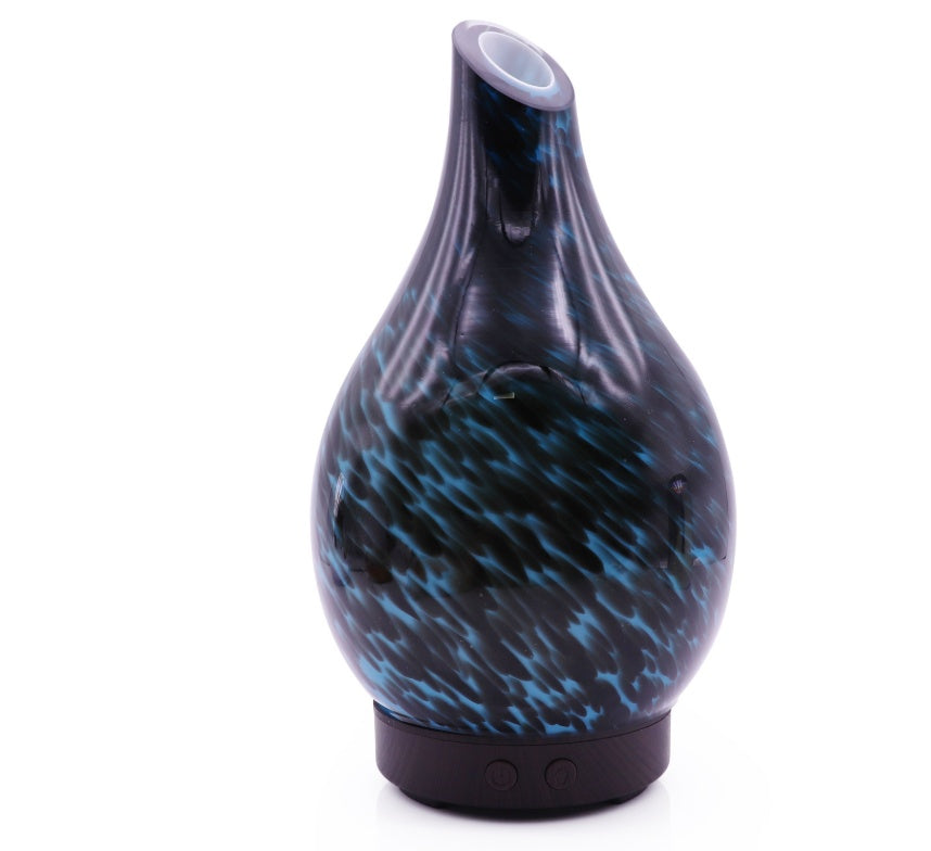 🌈💧 Living Room Ultrasonic 7-Color Humidifier | Glass Vase Aroma Diffuser ✨🌿