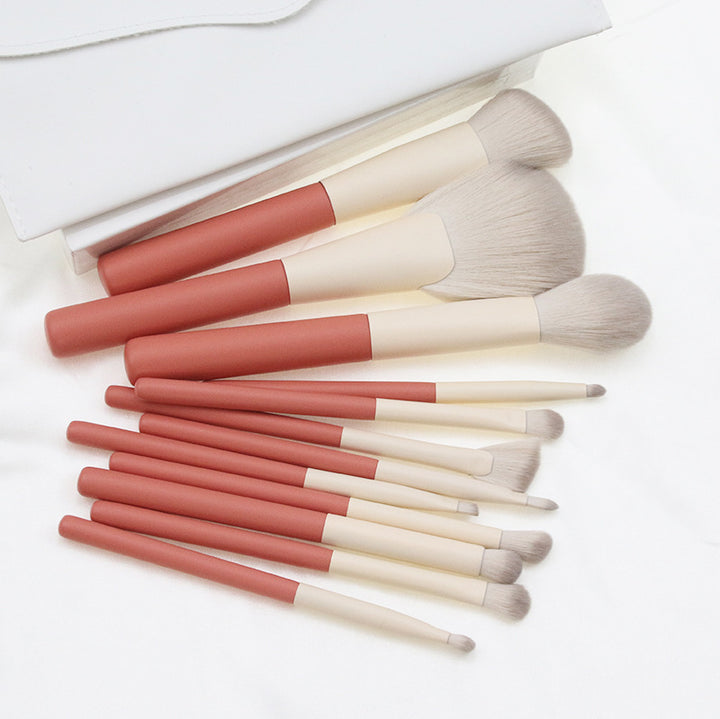 ✨ 12-Piece Powder & Blusher Makeup Brush Set — Complete Beauty Tools Kit 💄