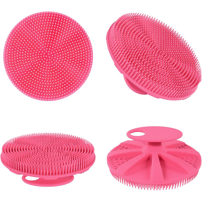 🧼🛁 Silicone Shampoo & Cleansing Brush | Soft Exfoliating Face & Body Care Tool