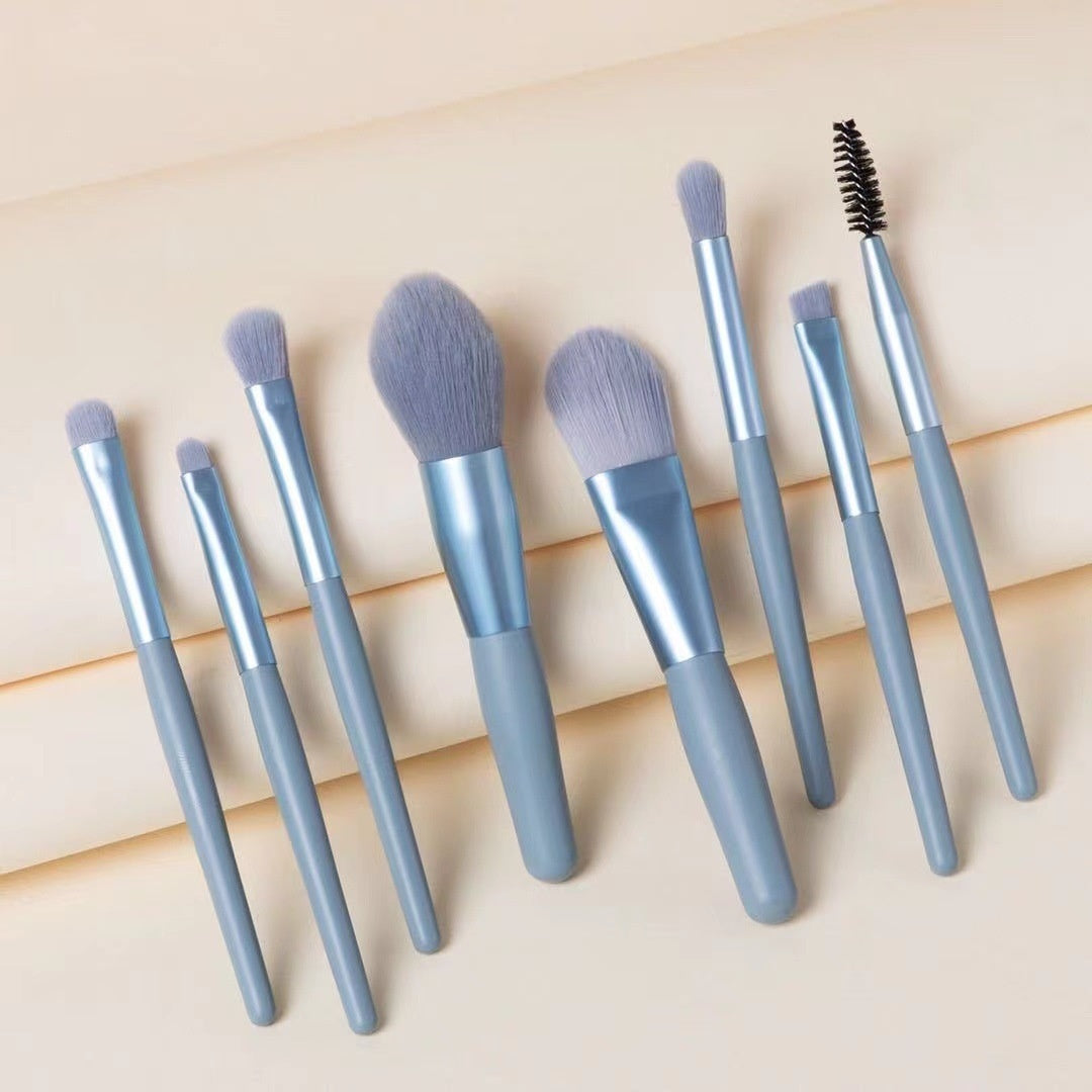 🍬✨ Eight Macaron Makeup Brush Eye Detail Set 💄