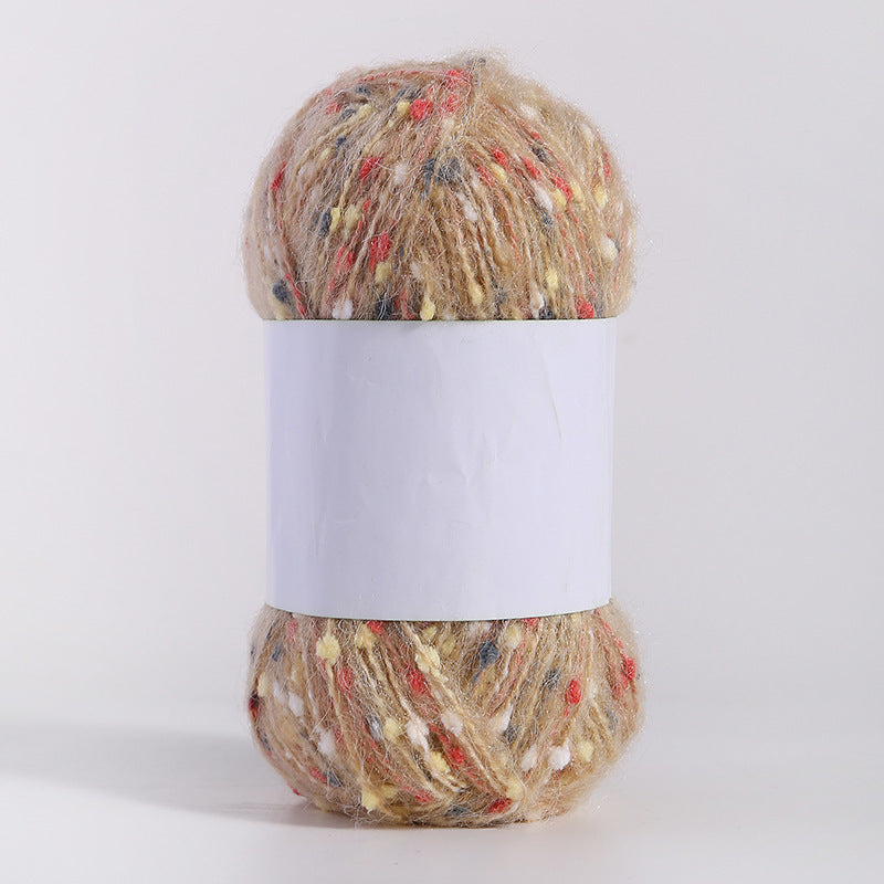 Colored Mohair Knitting Yarn – Soft Hand Woven Mohair Thread for Sweaters, Scarves & DIY Crafts
