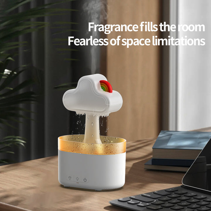 🌈☁️ Rainbow After Rain Humidifier | 500ML Cloud Mist Diffuser with LED Light ✨