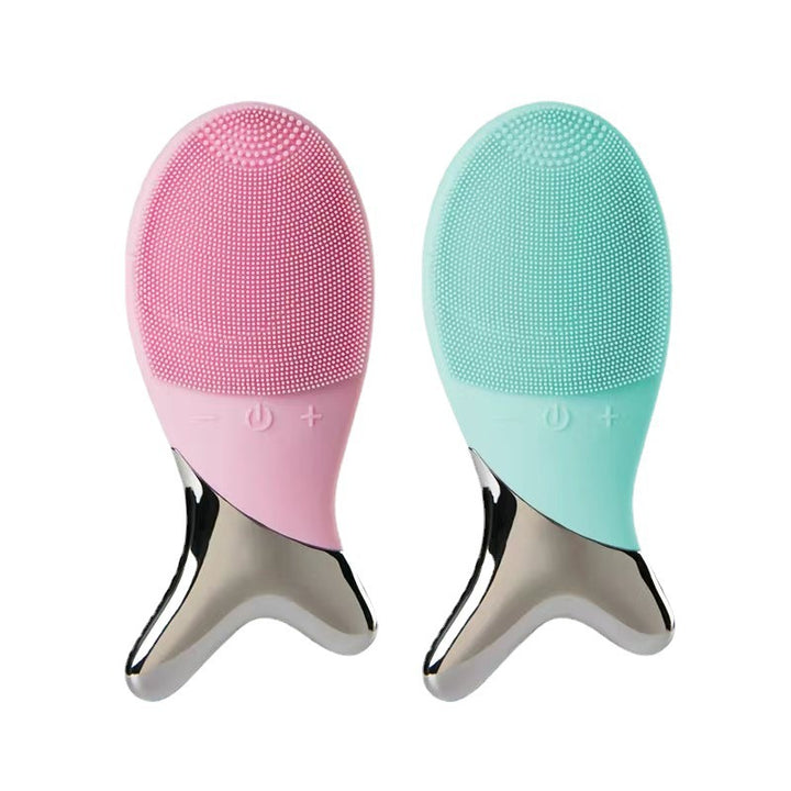 💖🌀 Waterproof High-Frequency Vibration Facial Cleaner | Deep Pore Cleansing Device