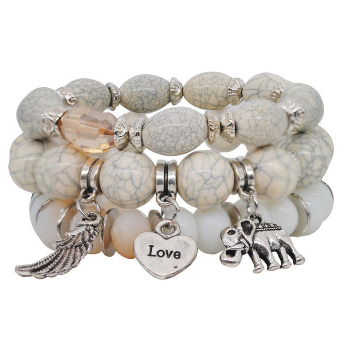 Ethnic Style Tassel Bracelet – Mixed Material Design