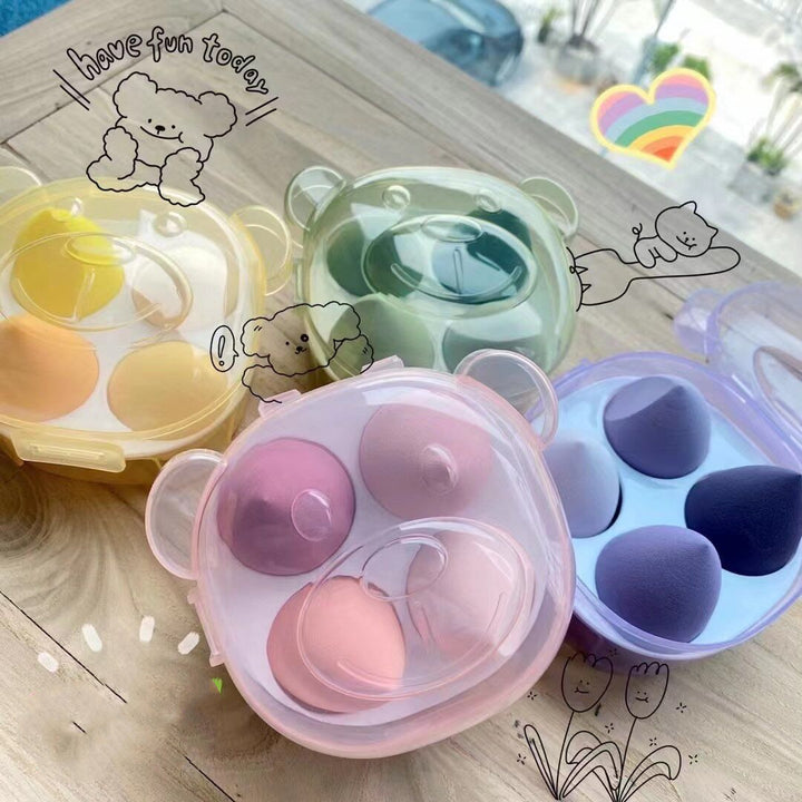 💧💄 Water Drop Air Cushion Puff | Super Soft Makeup Sponge Egg Set