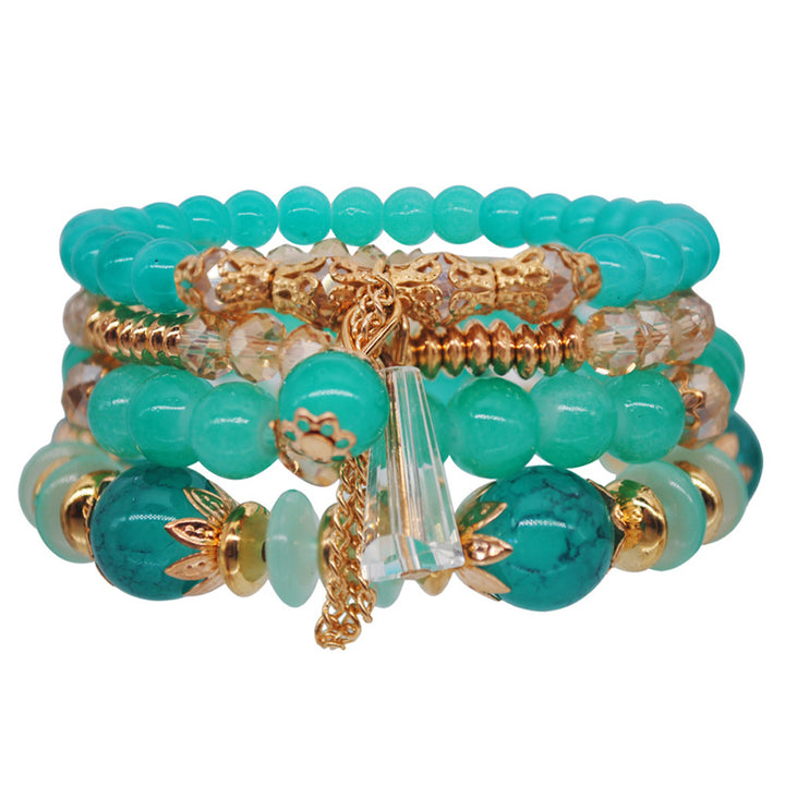Ethnic Style Tassel Bracelet – Mixed Material Design