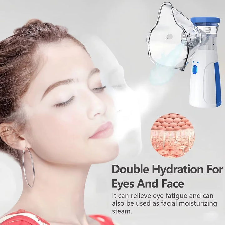 💆‍♀️💧 Portable Nano-Ion Facial Steamer | Handheld Mist Hydration Device