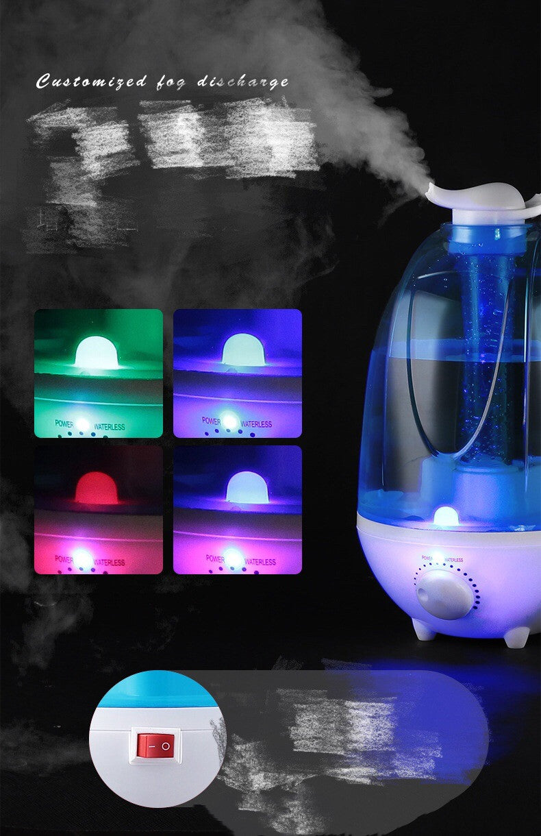 💧🌿 Ultrasonic Atomized Aromatherapy Humidifier | Large Capacity Dual Mist Home Unit