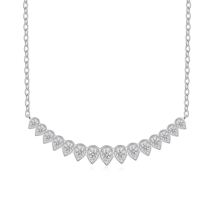 Luxury Minimalist Moissanite Pendant Necklace – Gold-Plated S925 Silver