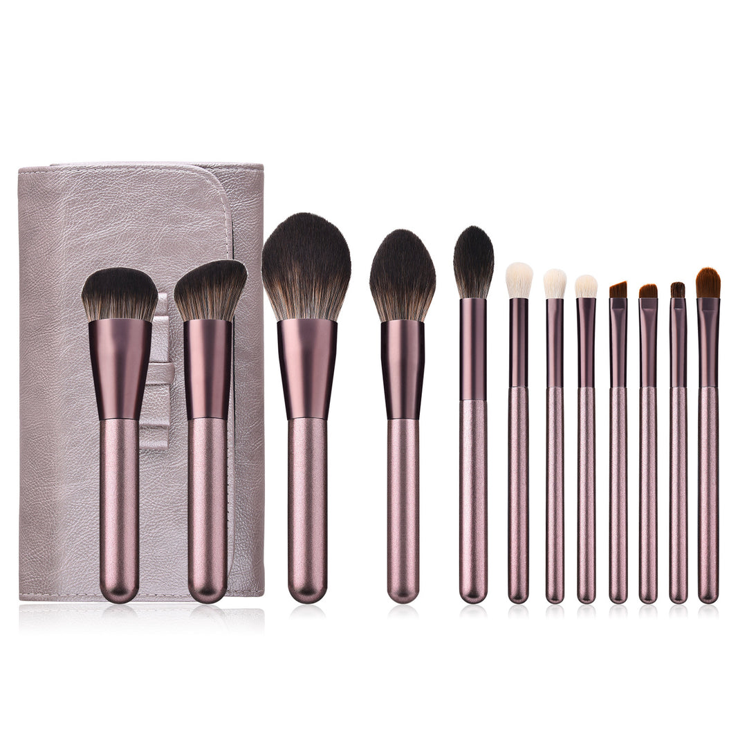 ✨ 12-Piece Small Grape Makeup Brush Set — Beauty Tools Kit 💄🍇