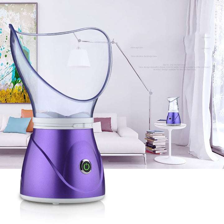 💨✨ Anion Facial Steamer | Silicone Mask Steam Beauty Device