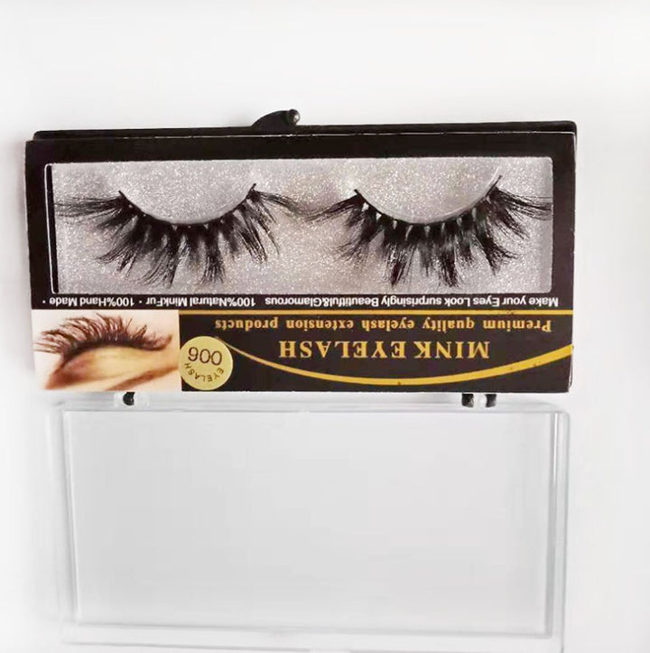 👁️✨ 3D Mink Hair False Eyelashes – Natural Thick Handmade European & American Style Lashes