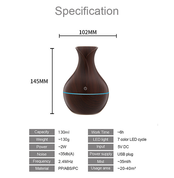 🏺💧 Vase Mini Humidifier | USB Aromatherapy Mist Diffuser 🌿✨