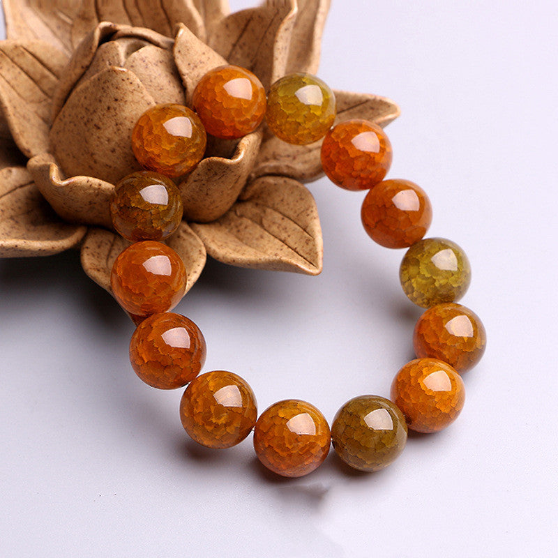 Dragon Stone Agate Bracelet – Natural Dragon Scale Beads
