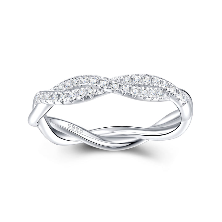 💍 Minimalist Moissanite Ring – Platinum-Plated S925 Silver (2.8g, Sizes 5–9) 💍
