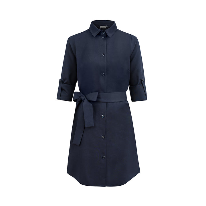 Shirt dress with buttons - dark blue