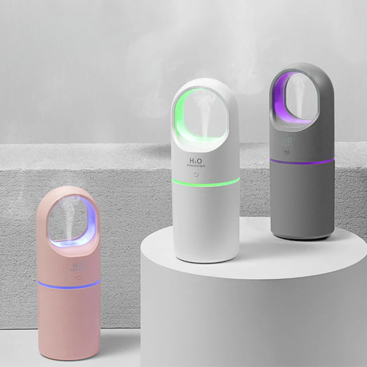 💧🌈 Mini Ultrasonic USB Humidifier | 450ml LED Mist Air Moisturizer ✨