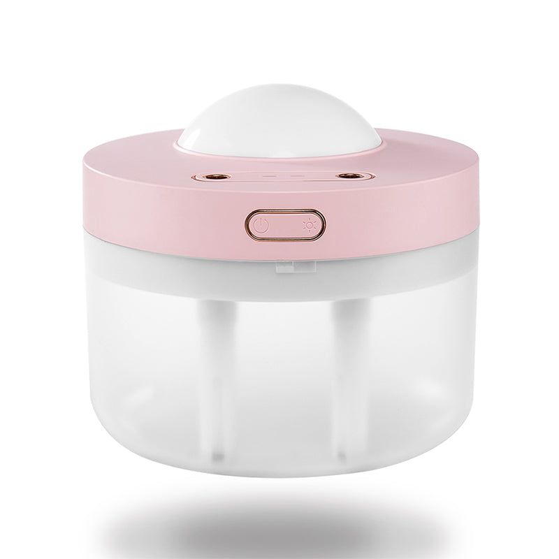 🌙💧 Projection Humidifier | Rotating Night Light + Dual Spray Mist Maker
