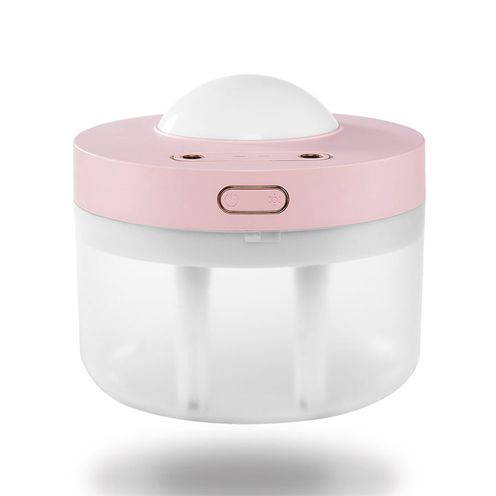 🌙💧 Projection Humidifier | Rotating Night Light + Dual Spray Mist Maker
