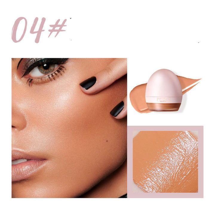 💄✨ 4-Color Lightweight Foundation Cream | Moisturizing BB Cream with Sponge