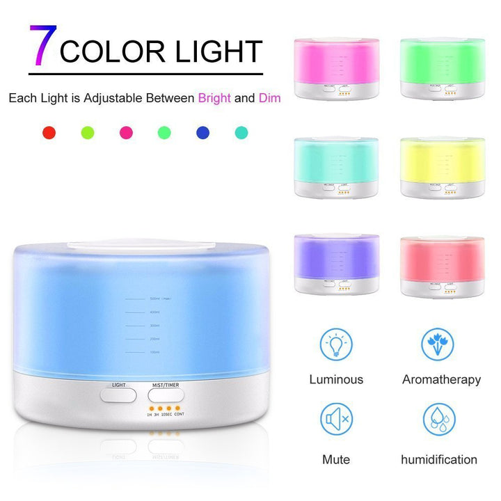 🌿💧 Aromatherapy Humidifier | Ultrasonic Essential Oil Diffuser 🌙✨