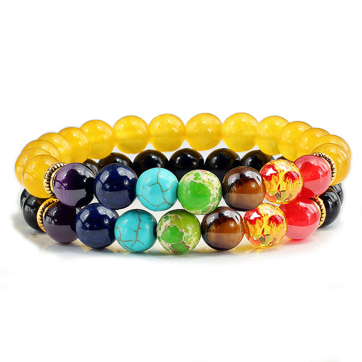 Frosted Natural Stone Yoga Bracelet