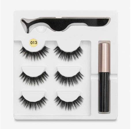 🧲👁️ Magnetic False Eyelashes – Fashion Cotton Stem 1 Pair Set