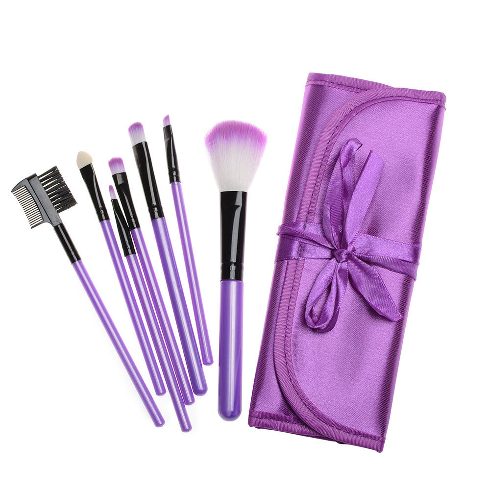 ✨ Multifunctional Portable 7-Piece Ribbon Makeup Brush Set 💄